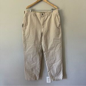 Columbia Mens Thick Cotton Beige Pants Size 38x32